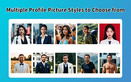 Profile Picture Maker AI PFP Maker  from Chrome web store to be run with OffiDocs Chromium online