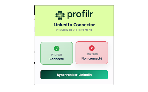 Profilr LinkedIn Connector  from Chrome web store to be run with OffiDocs Chromium online