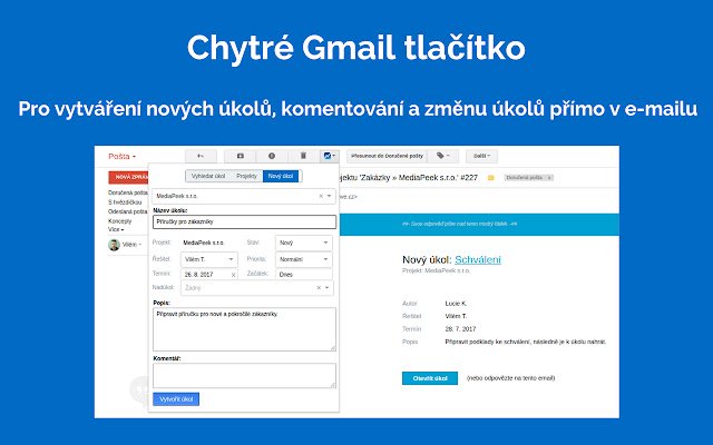 Projektově.CZ pro přehledné řízení projektů จาก Chrome เว็บสโตร์ที่จะรันด้วย OffiDocs Chromium ออนไลน์