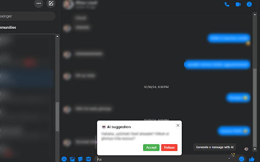 ProMessage AI  from Chrome web store to be run with OffiDocs Chromium online