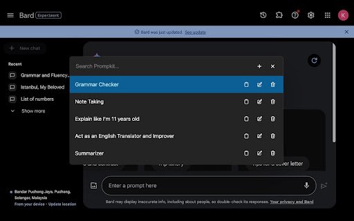 Prompkit: The AI Prompt Manager  from Chrome web store to be run with OffiDocs Chromium online