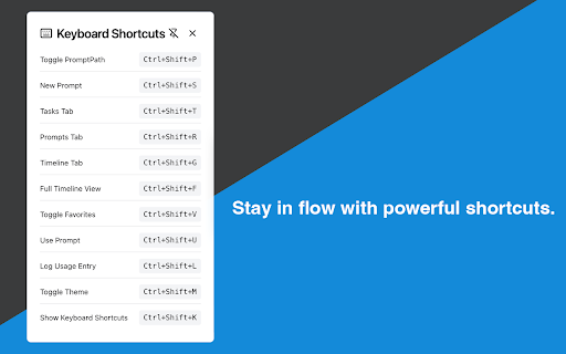 PromptPath  from Chrome web store to be run with OffiDocs Chromium online