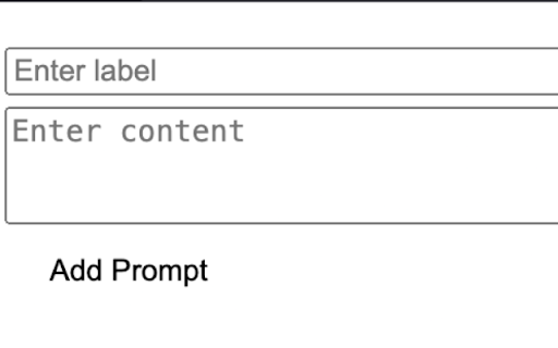Prompt Saver  from Chrome web store to be run with OffiDocs Chromium online