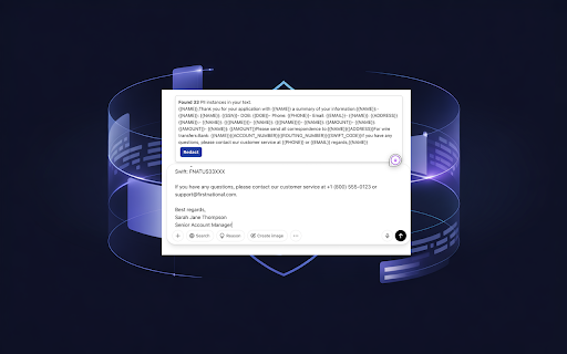 Prompt Shields  from Chrome web store to be run with OffiDocs Chromium online