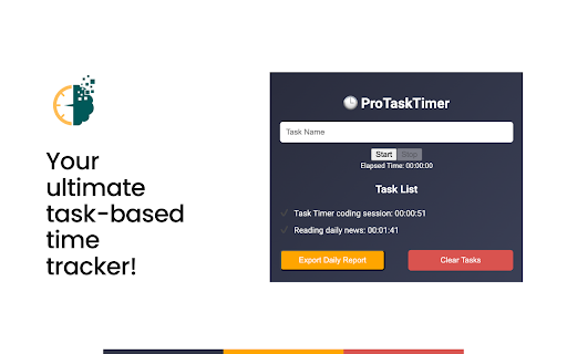 ProTaskTimer  from Chrome web store to be run with OffiDocs Chromium online