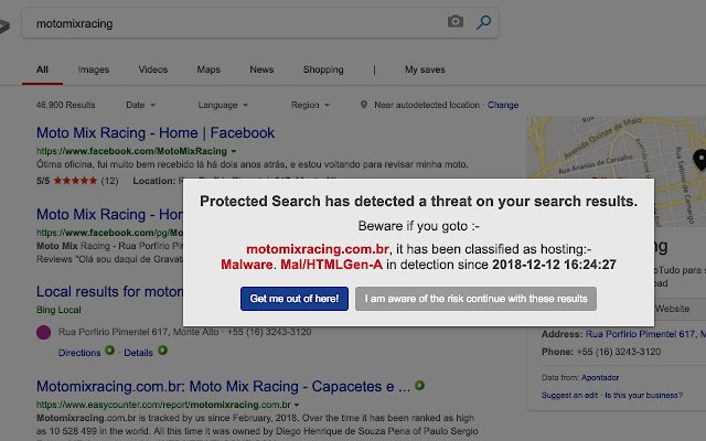Protected Search  from Chrome web store to be run with OffiDocs Chromium online