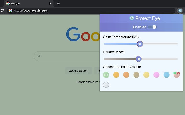 Protect Eye from Chrome Web ストアを OffiDocs Chromium オンラインで実行