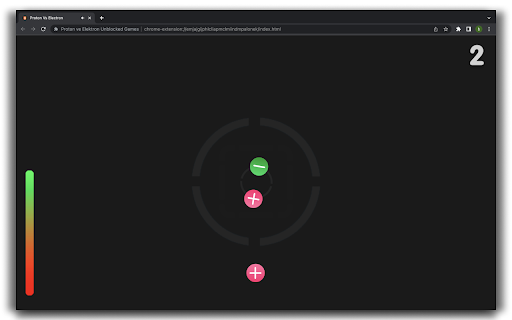 Proton vs Electron Html5 Game  from Chrome web store to be run with OffiDocs Chromium online