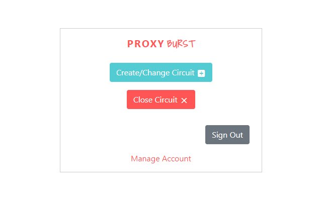 Chrome वेब स्टोर से ProxyBurst एक्सटेंशन को OffiDocs क्रोमियम ऑनलाइन के साथ चलाया जाएगा