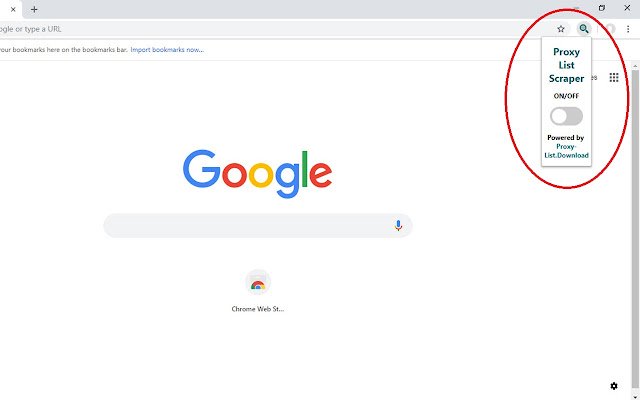 Proxy List Scraper  from Chrome web store to be run with OffiDocs Chromium online