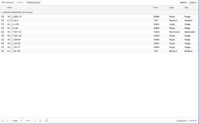 Proxy management tool  from Chrome web store to be run with OffiDocs Chromium online