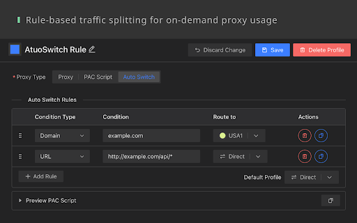 Proxyverse  from Chrome web store to be run with OffiDocs Chromium online