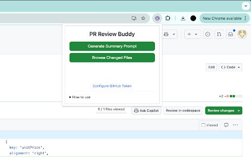 PR Review Buddy  from Chrome web store to be run with OffiDocs Chromium online