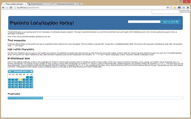 PseudoLocalizer van de Chrome-webwinkel om te worden uitgevoerd met OffiDocs Chromium online