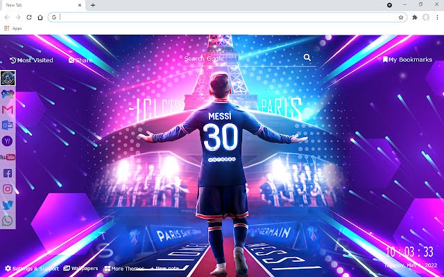 PSG প্যারিস সেন্ট জার্মেইন ওয়ালপেপার ক্রোম ওয়েব স্টোর থেকে নতুন ট্যাব OffiDocs Chromium অনলাইনে চালানো হবে