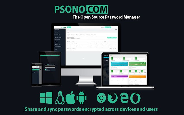 Psono Free Password Manager מחנות האינטרנט של Chrome להפעלה עם OffiDocs Chromium באינטרנט