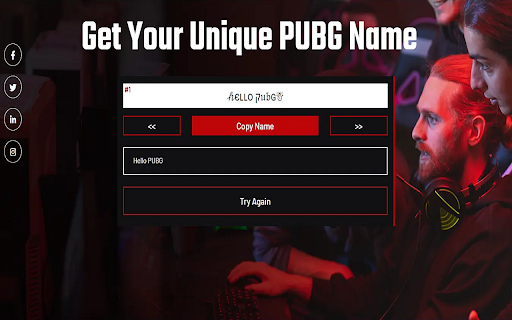 PUBG Name Generator  from Chrome web store to be run with OffiDocs Chromium online