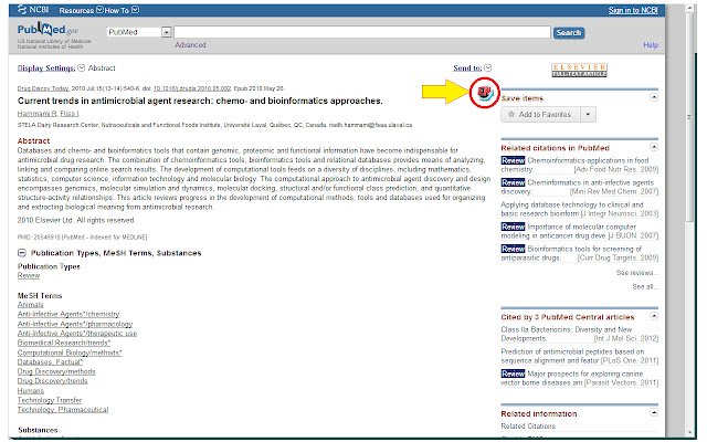 Pubmed2Endnote  from Chrome web store to be run with OffiDocs Chromium online