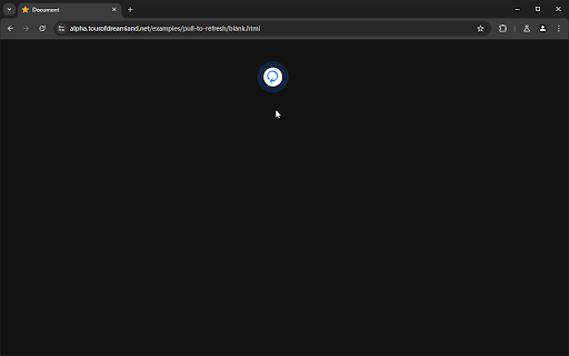 Pull to refresh  from Chrome web store to be run with OffiDocs Chromium online