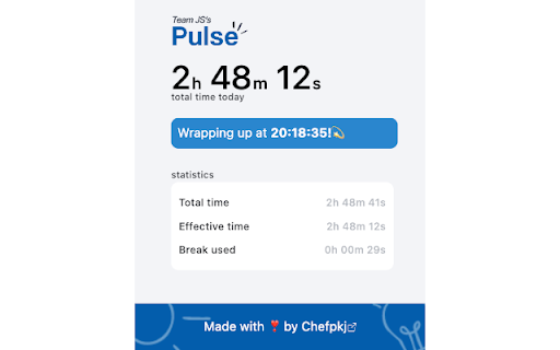Pulse: Keka Time Logger  from Chrome web store to be run with OffiDocs Chromium online