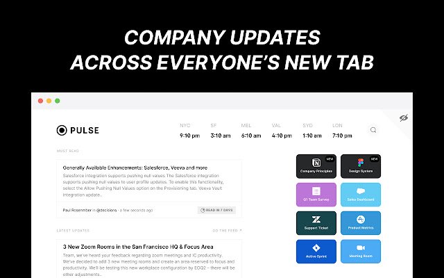 Pulse Start Page New Tab  from Chrome web store to be run with OffiDocs Chromium online