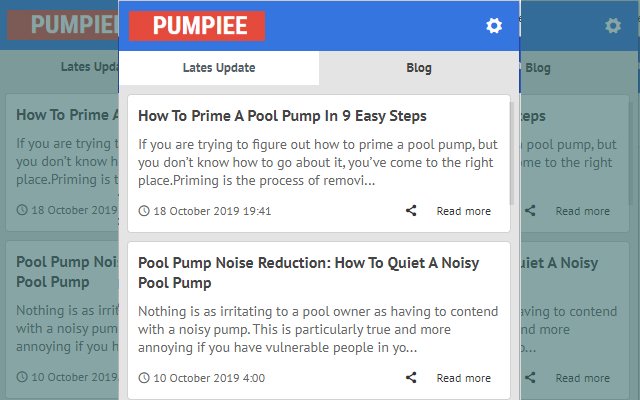 La última actualización de Pumpiee News de Chrome web store se ejecutará con OffiDocs Chromium en línea