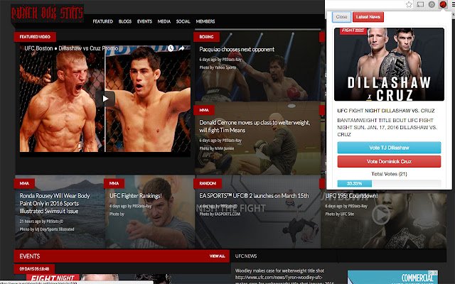 Punch Box Stats Events  from Chrome web store to be run with OffiDocs Chromium online