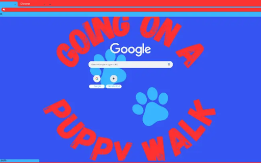 Puppy Walk red and blue  from Chrome web store to be run with OffiDocs Chromium online