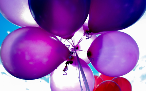 Purple balloons  from Chrome web store to be run with OffiDocs Chromium online