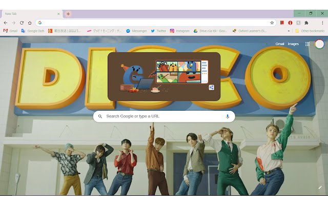 paarse pish 2: bts disco-overbelasting van Chrome-webwinkel om te worden uitgevoerd met OffiDocs Chromium online