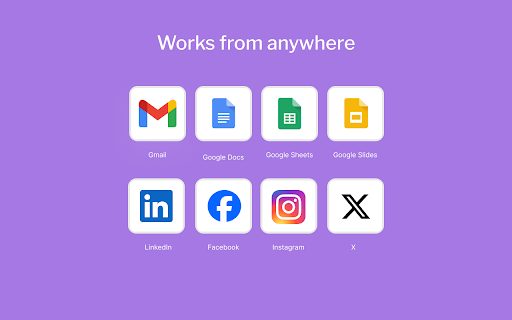 Purpose Pro  from Chrome web store to be run with OffiDocs Chromium online