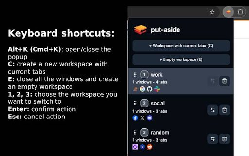 put aside  from Chrome web store to be run with OffiDocs Chromium online