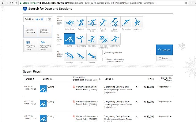 PyeongChang tickets bookmarkify  from Chrome web store to be run with OffiDocs Chromium online