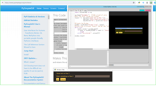 Python Executor (beta)  from Chrome web store to be run with OffiDocs Chromium online