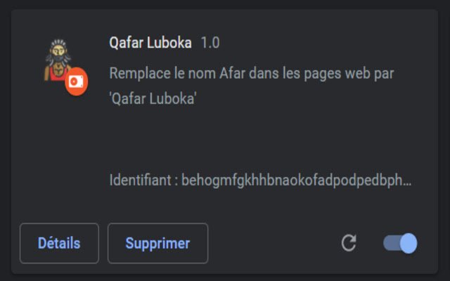 Qafar Luboka  from Chrome web store to be run with OffiDocs Chromium online