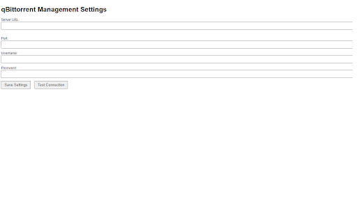 qBittorrent Manager  from Chrome web store to be run with OffiDocs Chromium online
