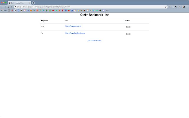 Qinks dal negozio web di Chrome da eseguire con OffiDocs Chromium online