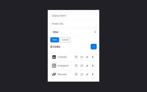 Q Links  from Chrome web store to be run with OffiDocs Chromium online