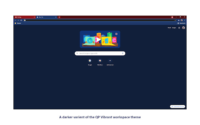 QP Vibrant Dark (não oficial) da Chrome Web Store para ser executado com OffiDocs Chromium online