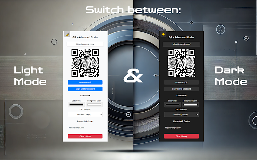 QR Advanced Coder  from Chrome web store to be run with OffiDocs Chromium online