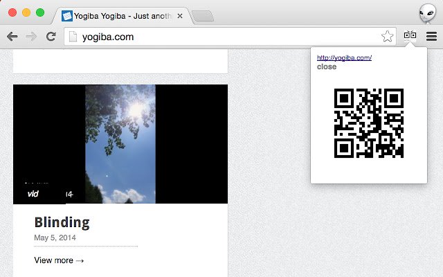 Chrome ウェブストアの QRcode2U を OffiDocs Chromium オンラインで実行する