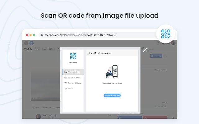 QR-Code-Generator-Reader aus dem Chrome-Webshop, der mit OffiDocs Chromium online ausgeführt werden soll