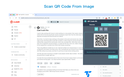 QR Code Kit  from Chrome web store to be run with OffiDocs Chromium online