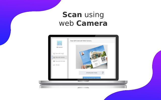 Scanner e gerador de código QR da Chrome Web Store para serem executados com o OffiDocs Chromium online