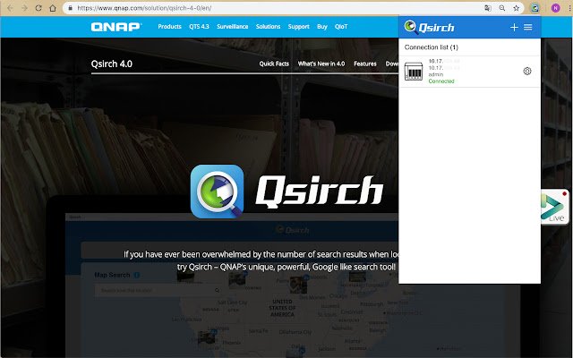 Chrome 网上应用店的 Qsirch Helper 将与 OffiDocs Chromium 在线运行