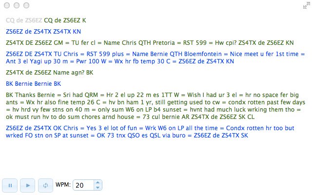 QSO  from Chrome web store to be run with OffiDocs Chromium online