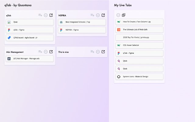 qTab  from Chrome web store to be run with OffiDocs Chromium online