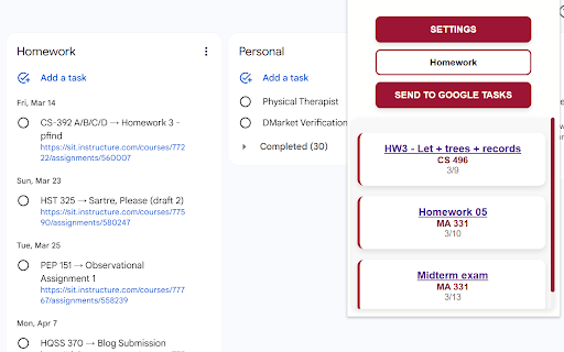 QuackTask  from Chrome web store to be run with OffiDocs Chromium online