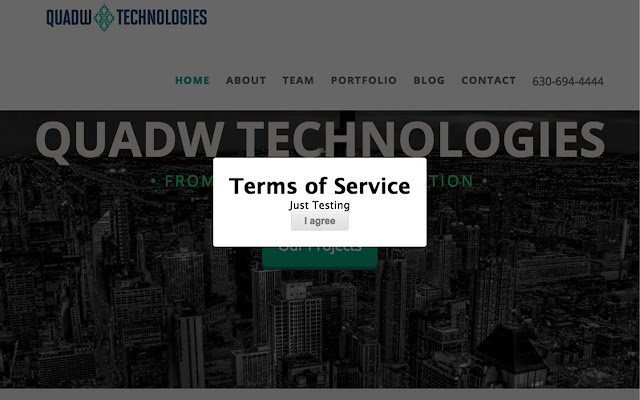 QuadWTech Kiosk Test  from Chrome web store to be run with OffiDocs Chromium online