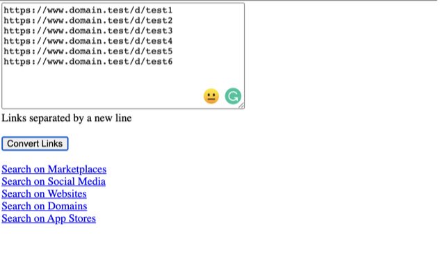 QualtyLinksConverter  from Chrome web store to be run with OffiDocs Chromium online